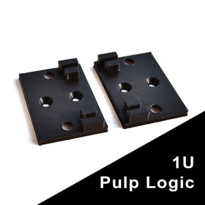 1U Eurorack Side Brackets Pulp Logic size,  1U Eurorack Side Cheeks, Pulp Logic standard, DIY Eurorack Case