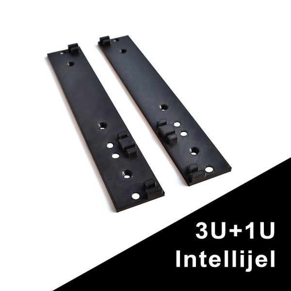 4U Eurorack Side Brackets Intellijel size (3U+1U), 4U Eurorack Side Cheeks, Intellijel standard, DIY Eurorack Case