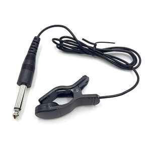 Clip On Contact Microphone, Piezo Transducer, mono jack 3,5mm (1/4in)