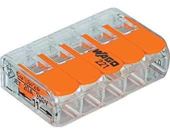 Wire Split Klemme, Wire Quick Splice, WAGO 221-415, 5-fach Klemme