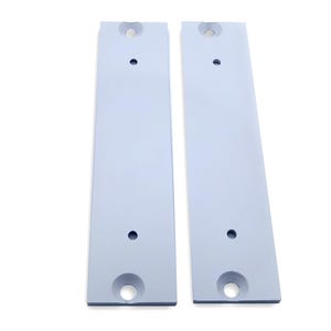3U Eurorack Side Brackets, 3U Eurorack Side Cheeks - SILVER, Aluminium