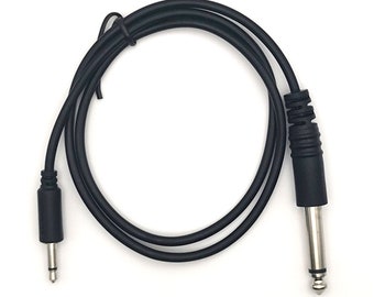 Adapter Cable Eurorack, MiniJack 3.5mm – Jack 6.35mm, BLACK