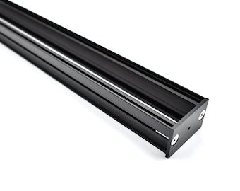 1U Eurorack Rails Frame, Pulp Logic Standard, Sechs Längen 84HP - 196HP, Eurorack Modular Synthesizer Rails Set, DIY Eurorack Case, SCHWARZ