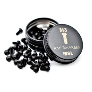 Eurorack Anti Rack Rash Screws M3x6mm, Nylon Screews, Black, 50pcs