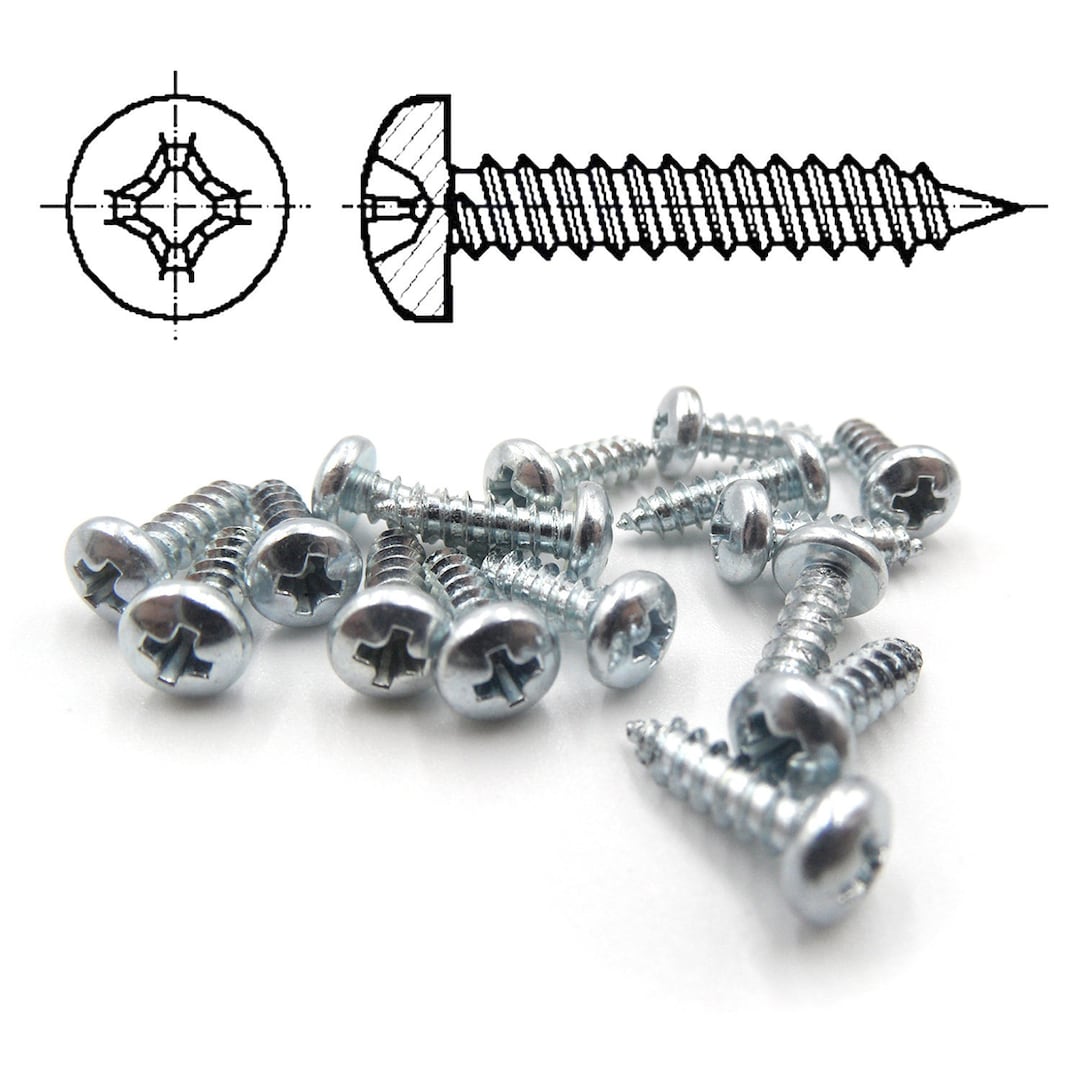 Wood Screw 2.9 X 13mm, Cheese Head, Phillips PH1, 20pcs Etsy