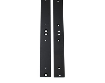 6U Eurorack Side Brackets, 6U Eurorack Side Cheeks - SCHWARZ, Aluminium