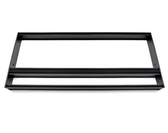 4U Eurorack Rails Rahmen, 3U+1U Pulp Logic Standard Size, 84HP - 196HP, Eurorack Modular Synthesizer Rails Set, DIY Eurorack Case, SCHWARZ