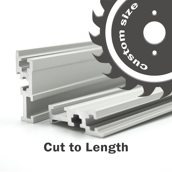 Custom Size Eurorack Rails, Natural anodized aluminum, Cut to length