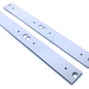Staffe laterali Eurorack 6U, guance laterali Eurorack 6U - ARGENTO, alluminio