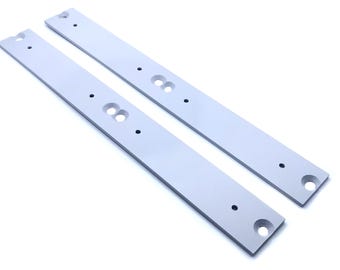 6U Eurorack Seitenhalterungen, 6U Eurorack Seitenwangen - SILBER, Aluminium