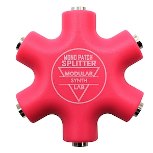 Eurorack Patch Multiplier, Mono Patch Splitter, Modular Synthesizer Patch Splitter, 0HP Patch Multiplier, PINK