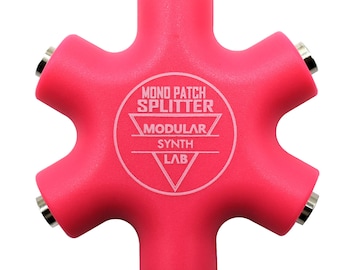 Eurorack Patch Multiplikator, Mono Patch Splitter, Modular Synthesizer Patch Splitter, 0HP Patch Multiplikator, PINK