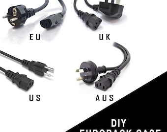 AC Main Power Cable 1,5m max. 250VAC, Eurorack Power Socket DIY Eurorack Case