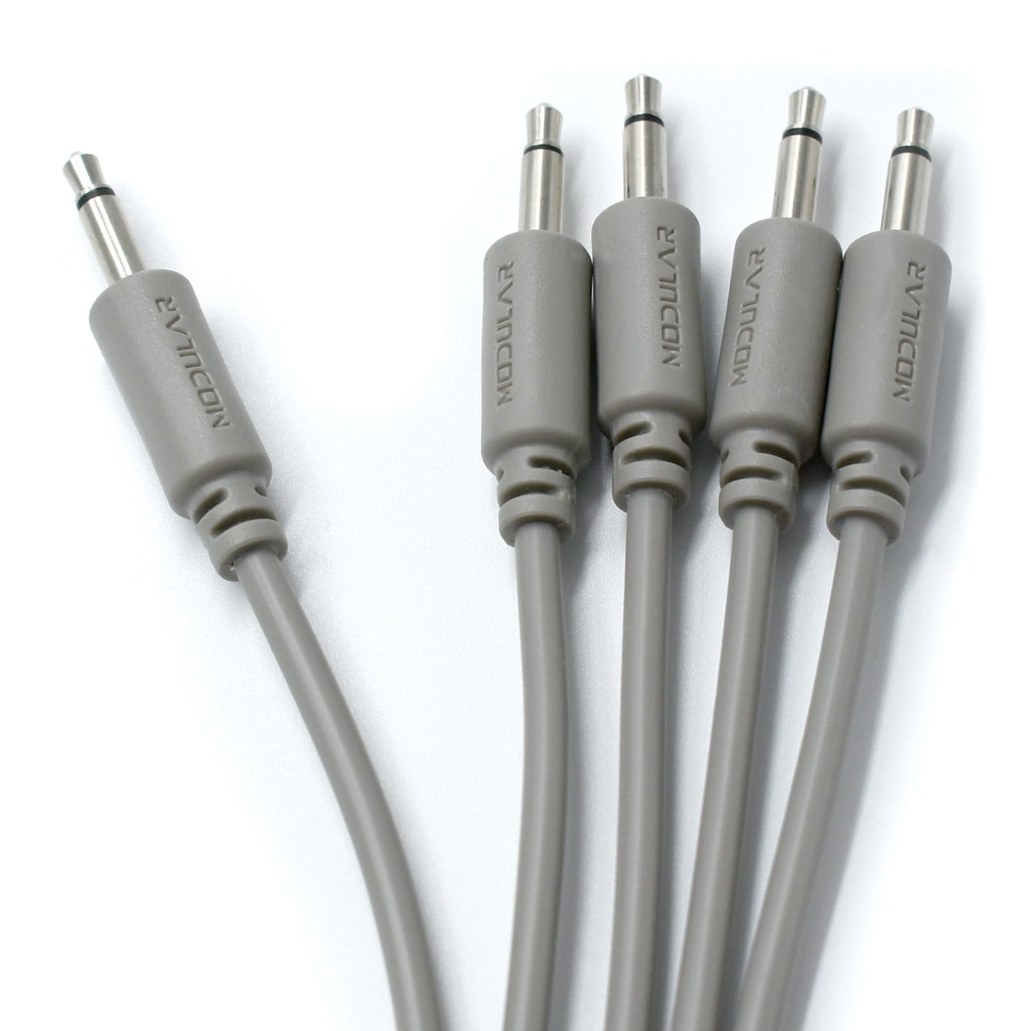 Cables de conexión Eurorack GRISES, paquete de 5, 6 longitudes diferentes, cables de conexión para sintetizador, cables de conexión mono, cables de conexión para sintetizador DIY, color GRIS