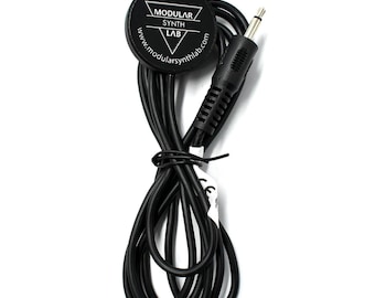 High Quality Piezo Kontaktmikrofon, Piezo Schallkopf, 27mm, 120cm Kabel, Monoklinke 3,5mm