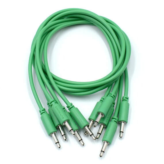 Luigis Modular Supply Spaghetti Eurorack Patch Cables - Package Of 5 Pink Cables, 6 (15 Cm