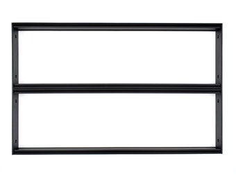 6U Eurorack Schienenrahmen, sechs Längen 84TEP - 196TEP, Eurorack Modular Synthesizer Schienensatz, DIY Eurorack Gehäuse, Modularer Synthesizer, SCHWARZ