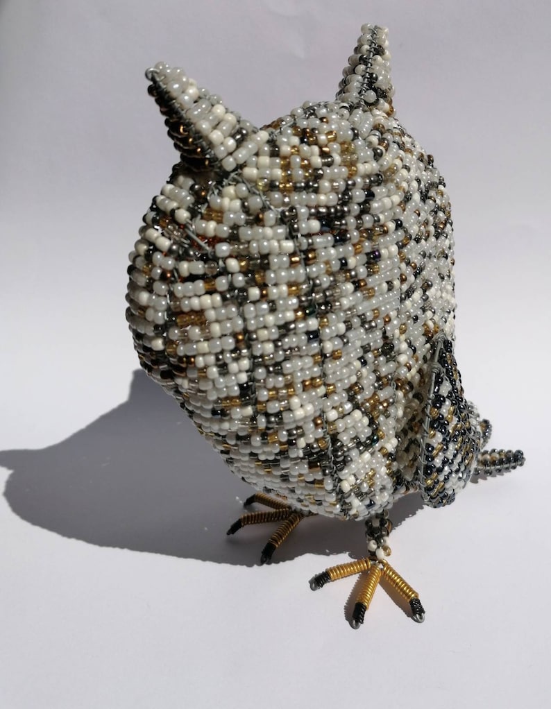 Bead and wire owl Homedecor