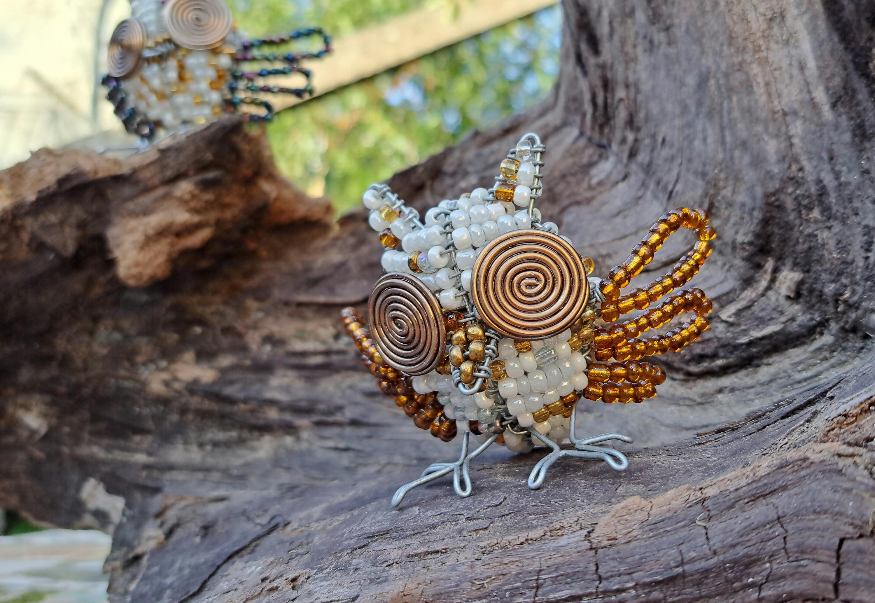 Bead and wire Owl | Homedecor