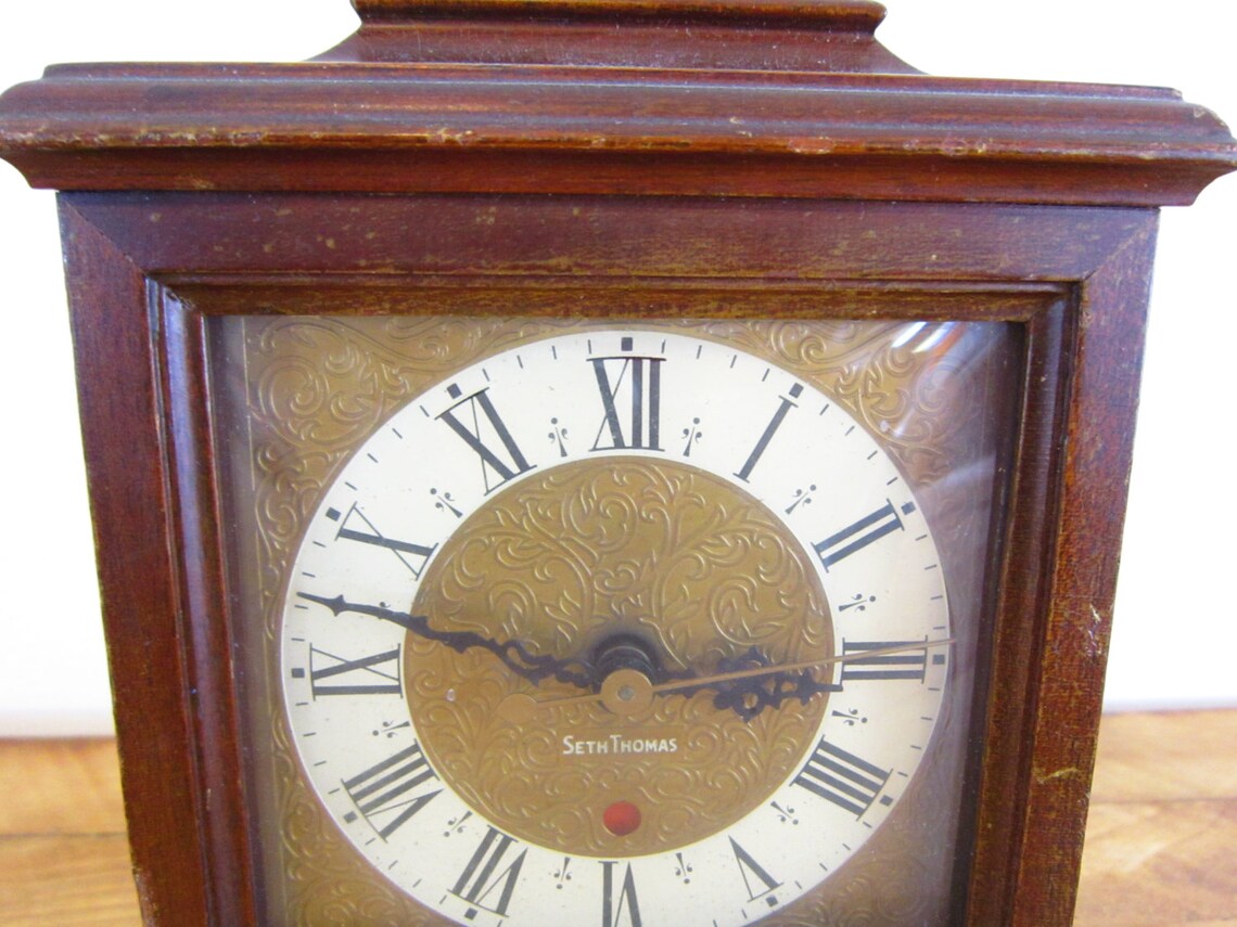 Vintage Seth Thomas Mantle Clock Buckingham Carriage Clock Etsy
