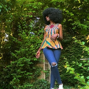 Lime green peplum top best sale