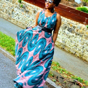 MALAIKA African Print Maxi Dress - Etsy