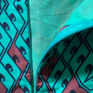 WUNAM turquoise peplum top. image 8