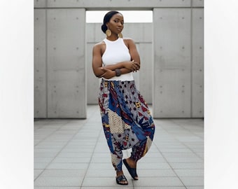 Multi print Harem pants.