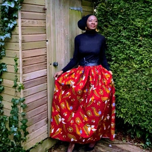 MIMOSA African print skirt image 5