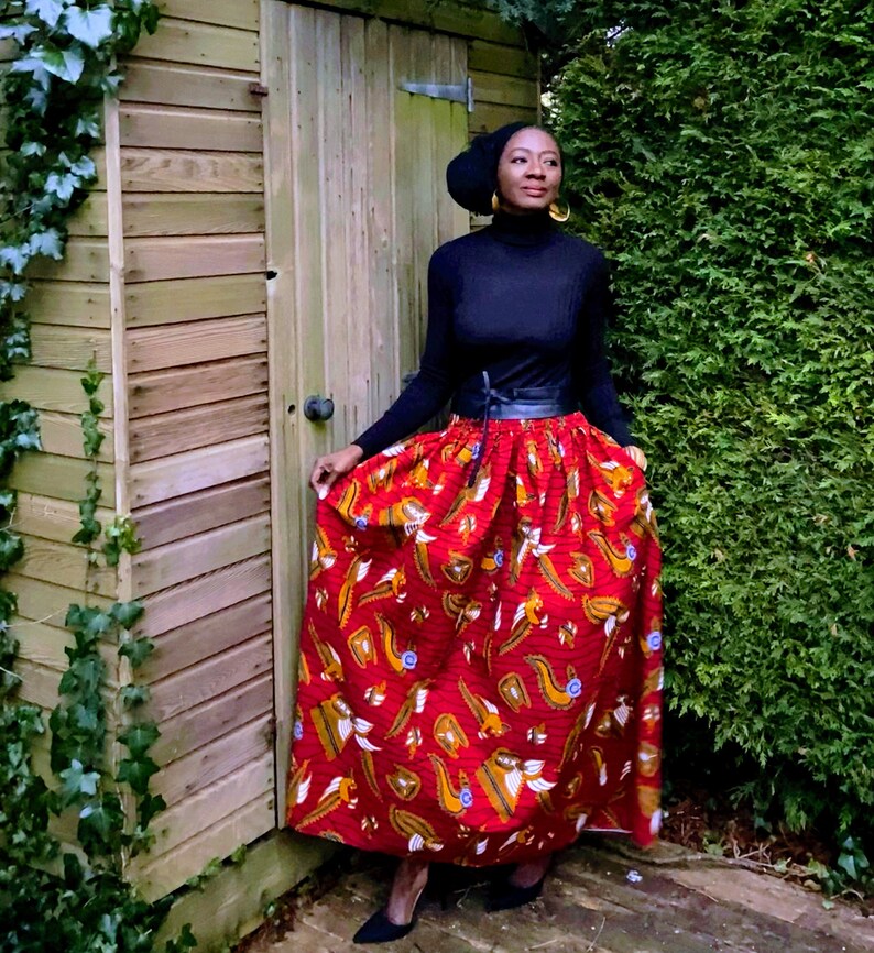 MIMOSA African print skirt image 5