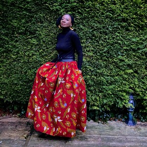 MIMOSA African print skirt image 2