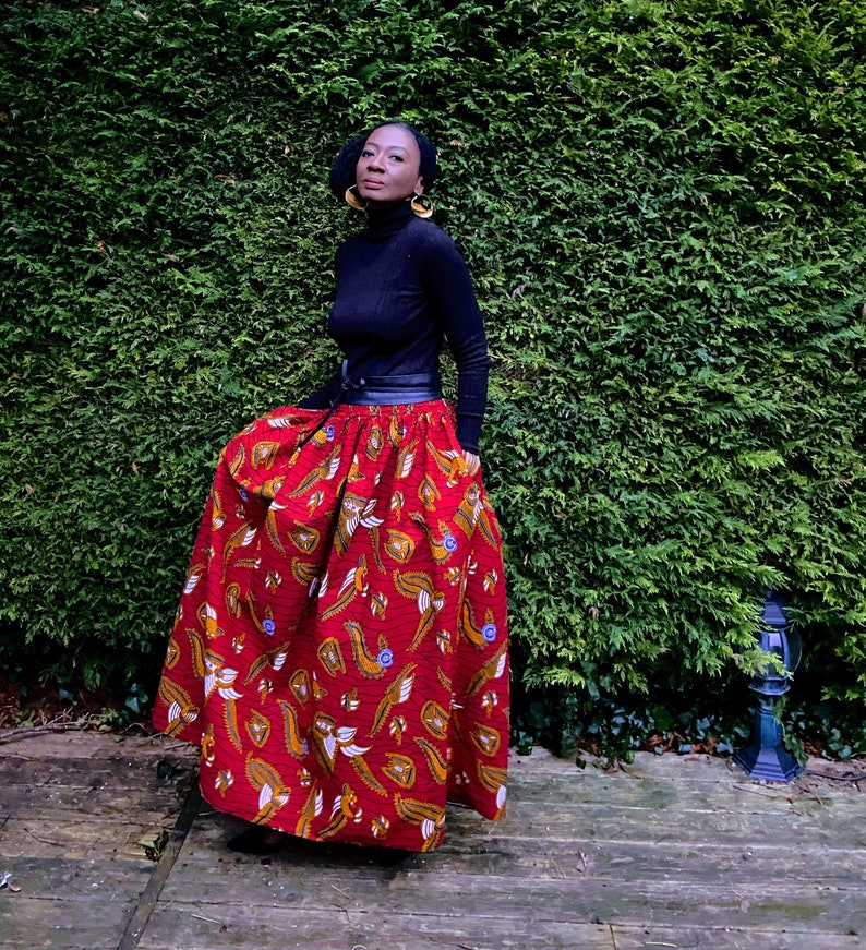 MIMOSA African print skirt image 2