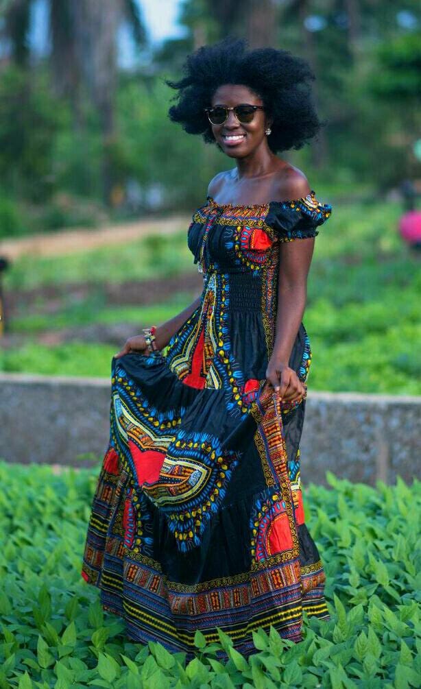 Black Dashiki Gypsy Inspired Maxi Dress - Etsy