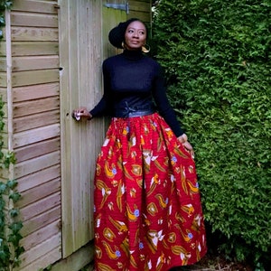 MIMOSA African print skirt image 4