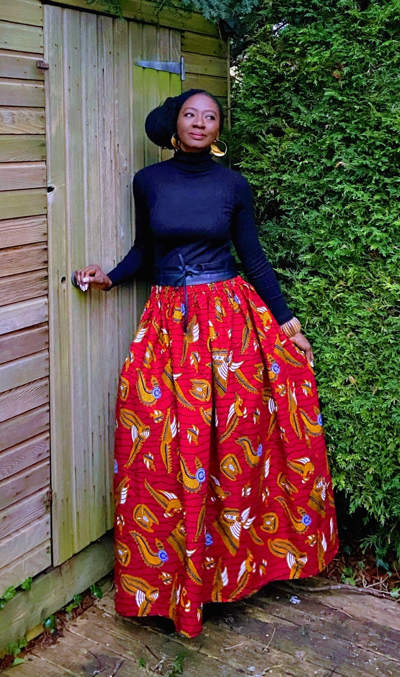 MIMOSA African print skirt image 1