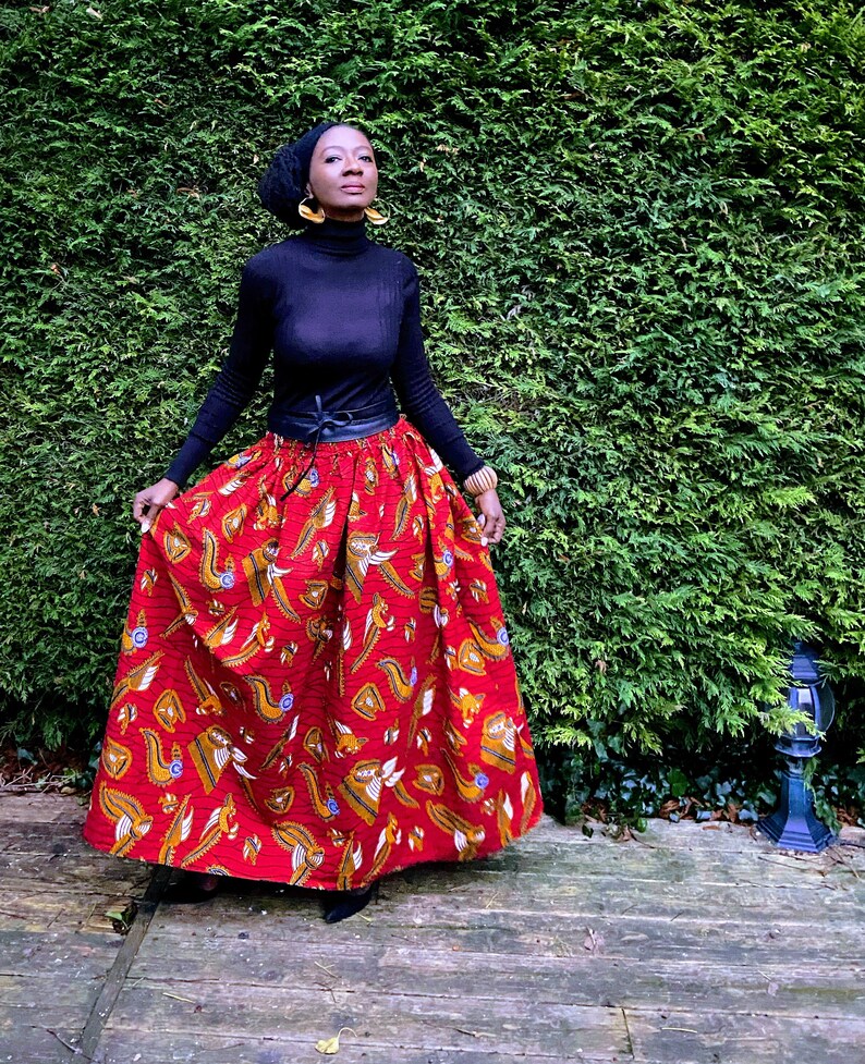 MIMOSA African print skirt image 6