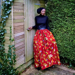 MIMOSA African print skirt image 3