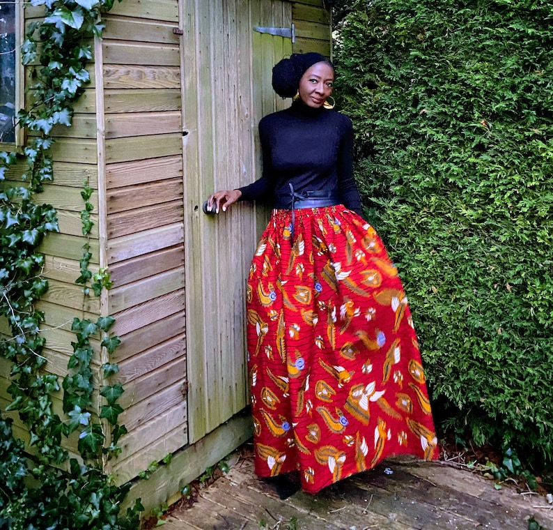 MIMOSA African print skirt image 3