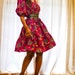 NAANI Smocked puff sleeve dress