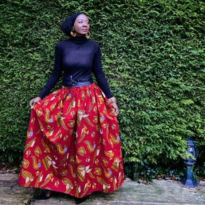 MIMOSA African print skirt image 8