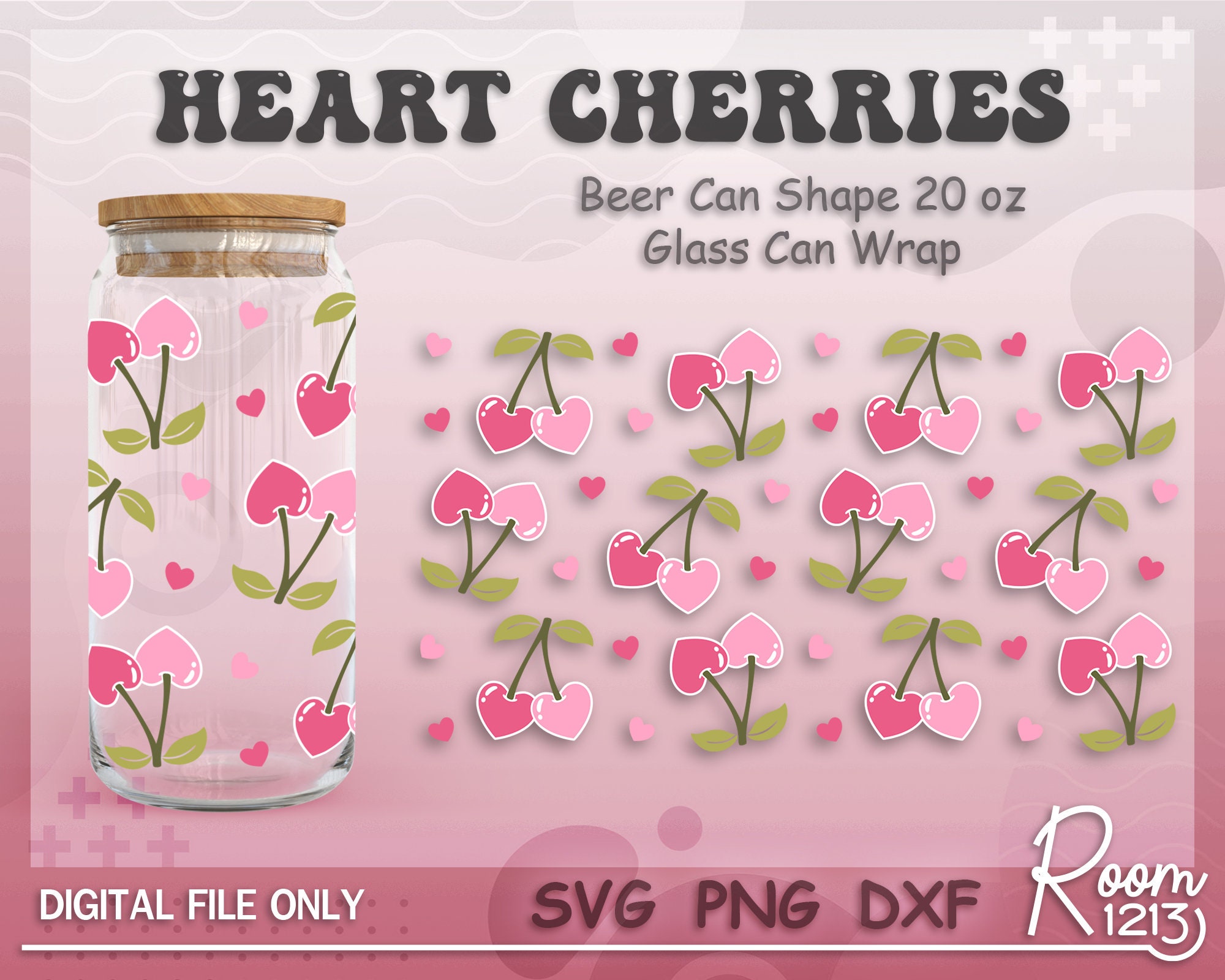 Cherry Hearts 5 Inch Finished Cherry Hearts for Decor Wood Hearts