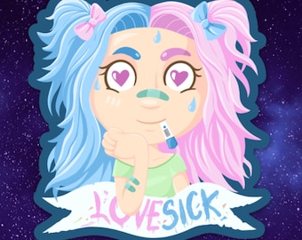 Yandere Vinyl Sticker – Creepy Lovesick Decal