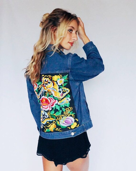 jean jacket with back design