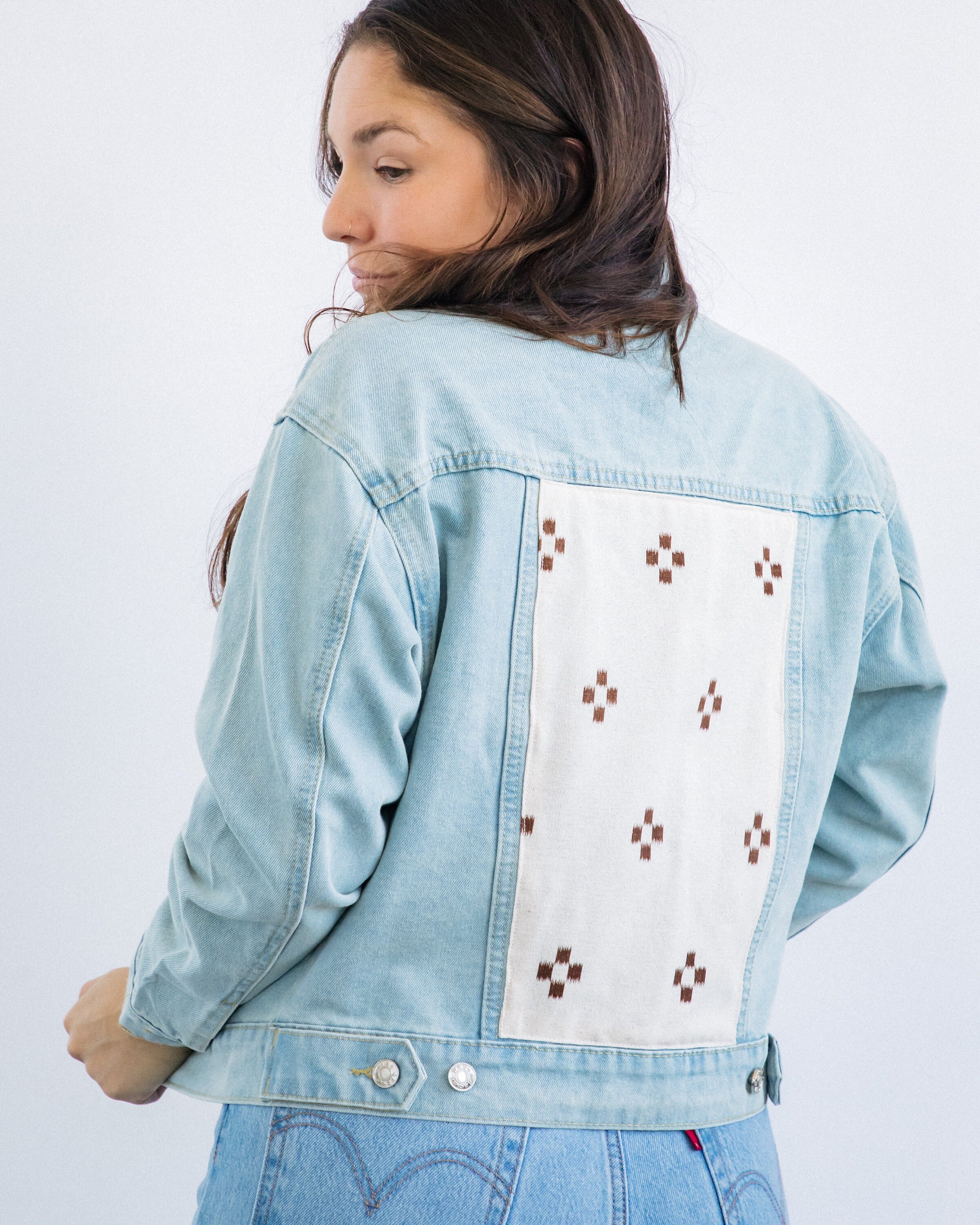 Embroidered Denim Jacket Embellished 