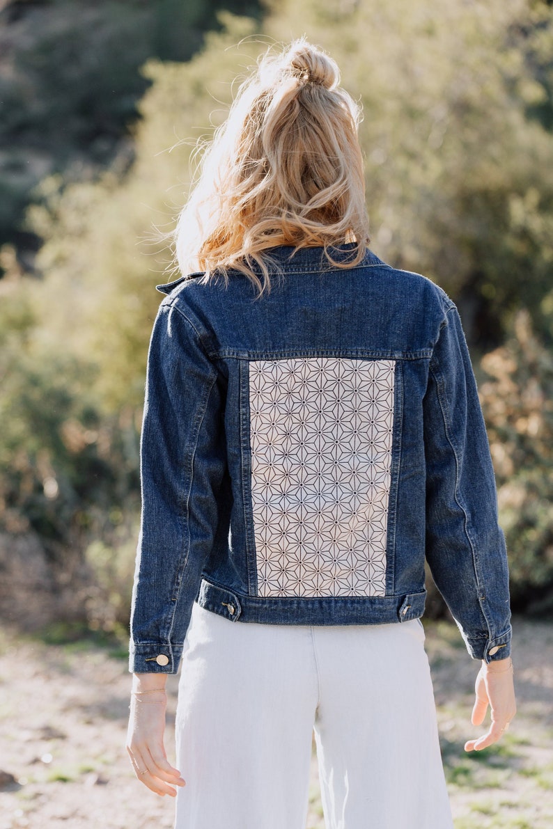 Embroidered denim jacket embellished jean jacket boho jean  etsy Embroidered denim jacket embellished jean jacket boho jean  etsy