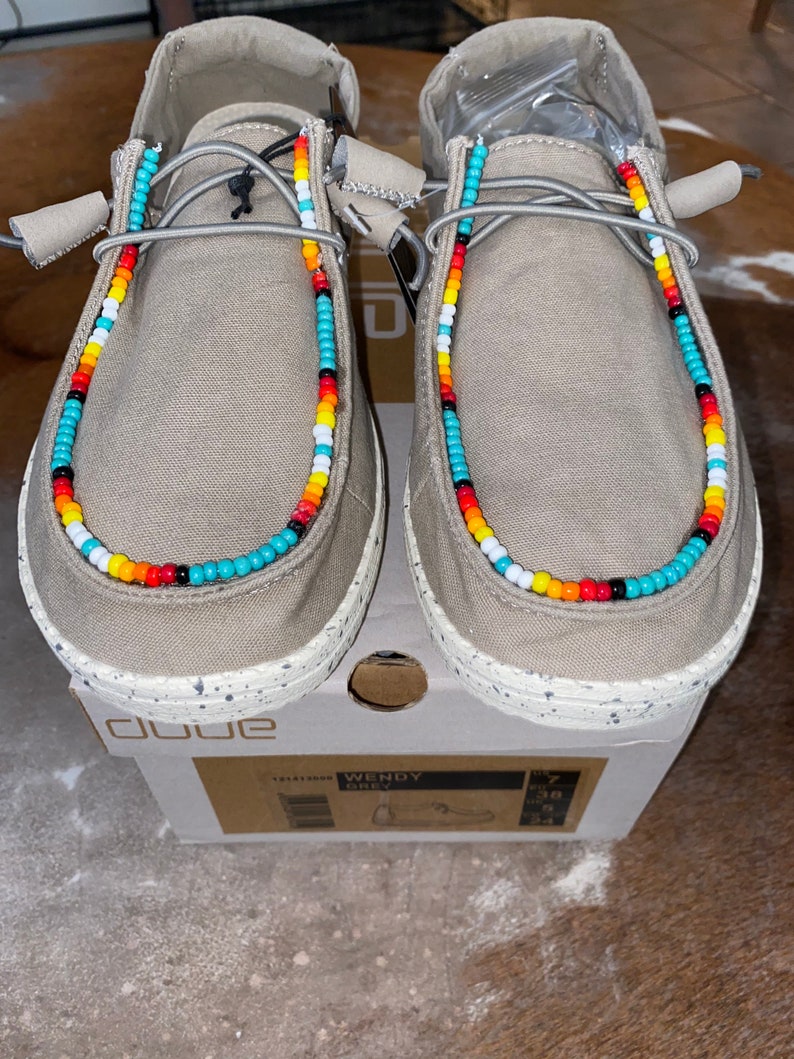 Custom beaded hey dude shoes Etsy