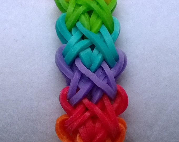Rainbow Loom Band Doublex Double X Design Etsy