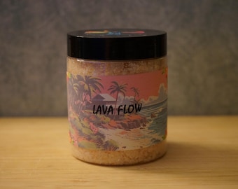 Sales de baño de flujo de lava