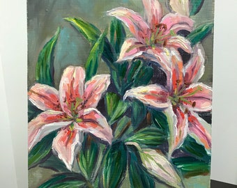 ユリの花 水彩画 シルバーフレーム il_340x270.2075164232_eg7e.jpg