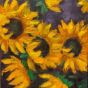 ユリの花の絵画 オリジナル油絵 モダンな壁装飾 キャンバスに